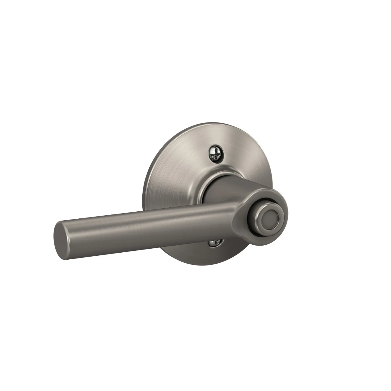 Schlage Broadway Satin Nickel Privacy Bed/Bath Door Lever, F40BRWFFF