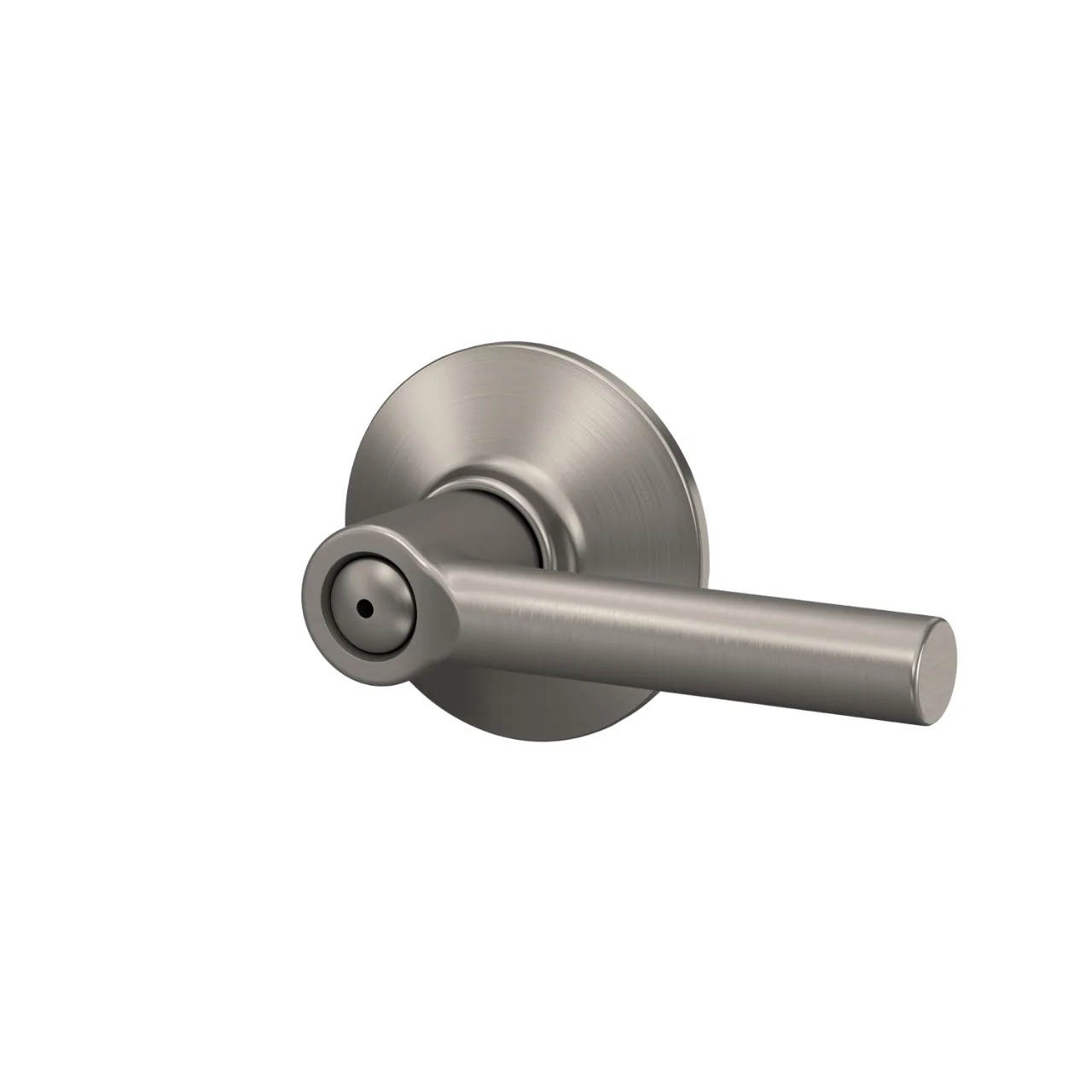 Schlage Broadway Satin Nickel Privacy Bed/Bath Door Lever, F40BRWFFF - Image 3