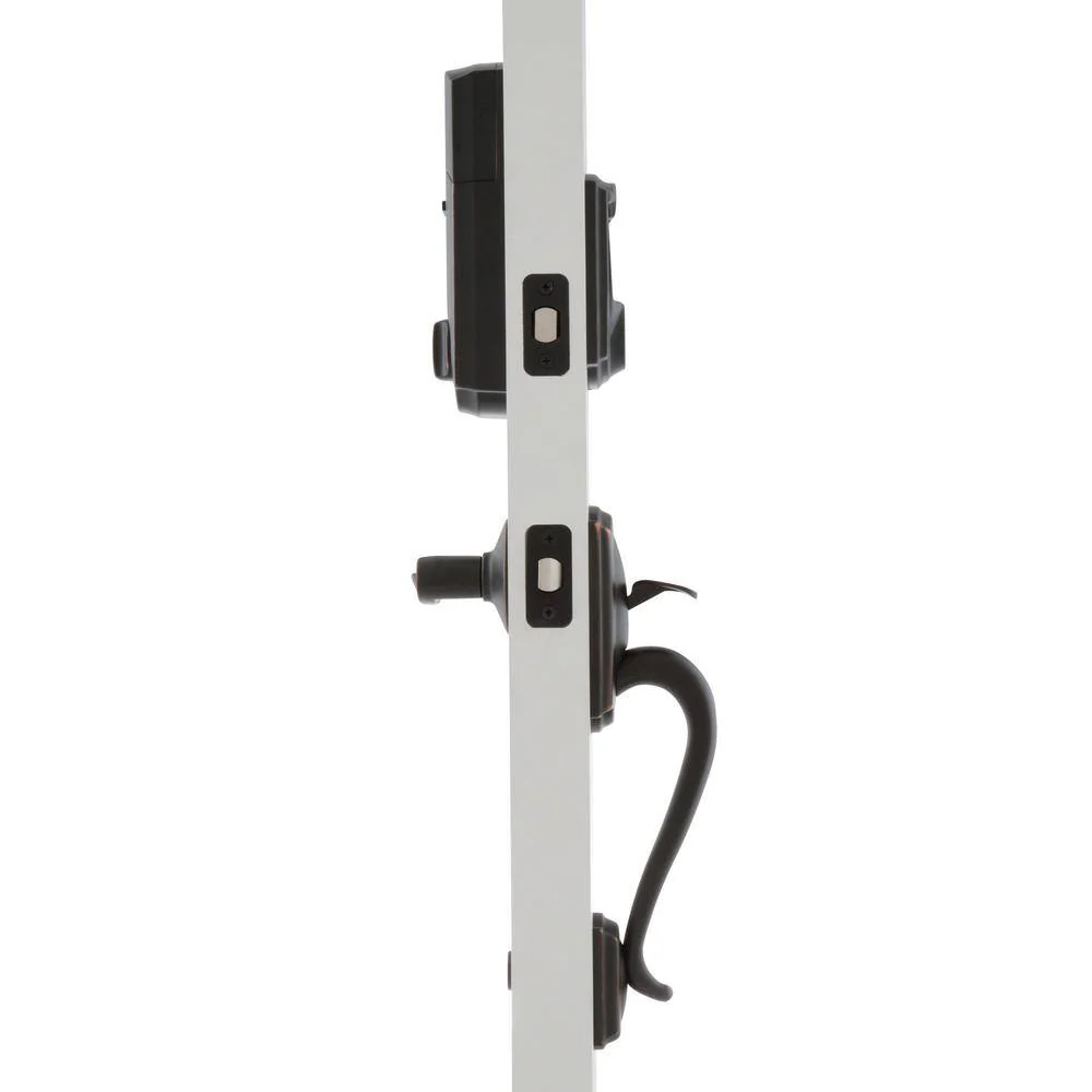 Schlage Camelot Aged Bronze Sense Smart Lock with Accent Lever Door Handleset - Image 2