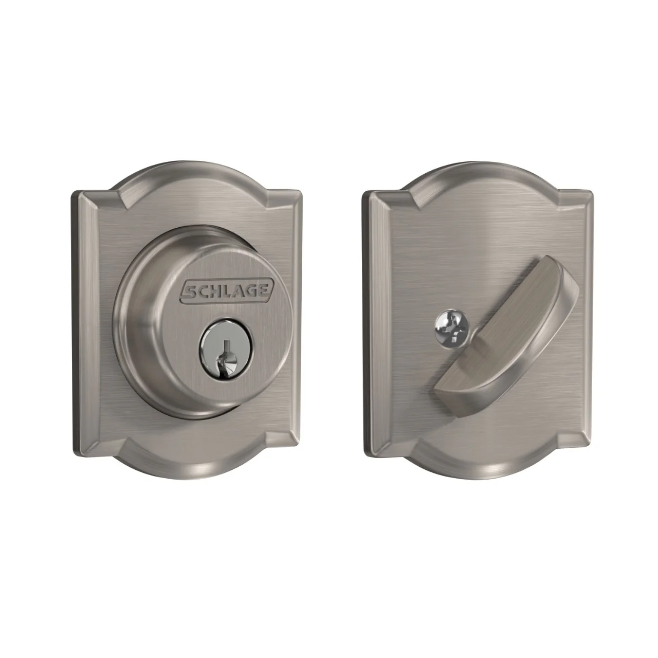 Schlage Camelot Aged Bronze Single Cylinder Deadbolt - Image 4