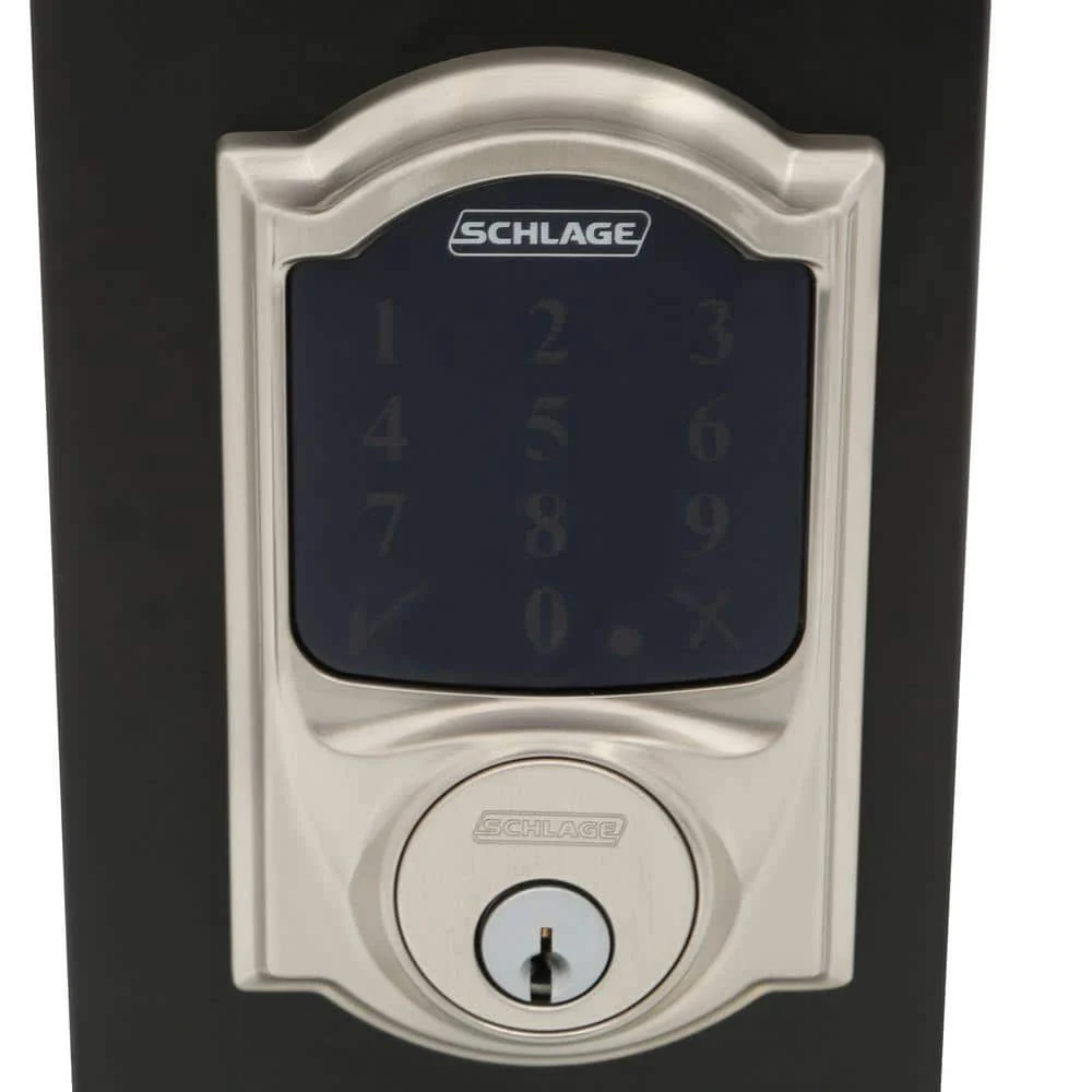 Schlage Camelot Satin Nickel Connect Smart Door Lock with Alarm (2-Pack) - Image 2