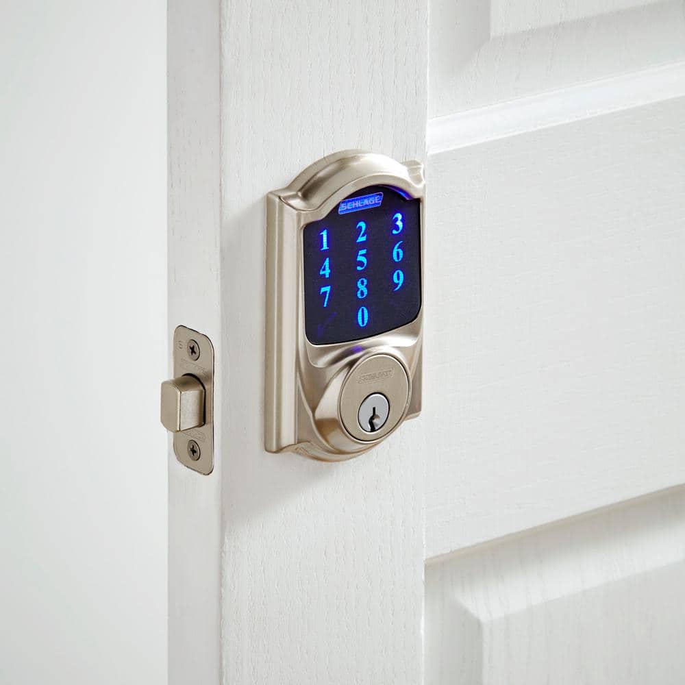 Schlage Camelot Satin Nickel Connect Smart Door Lock with Alarm (2-Pack) - Image 3