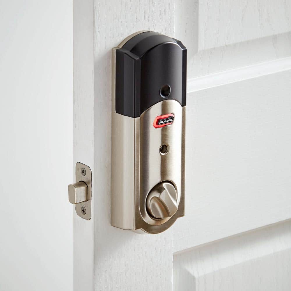 Schlage Camelot Satin Nickel Connect Smart Door Lock with Alarm (2-Pack) - Image 4