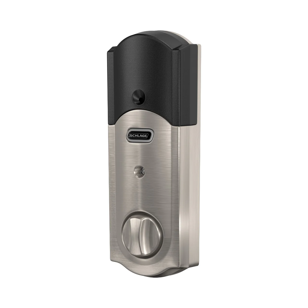 Schlage Camelot Satin Nickel Connect Smart Door Lock with Alarm and Accent Door Lever - Image 7