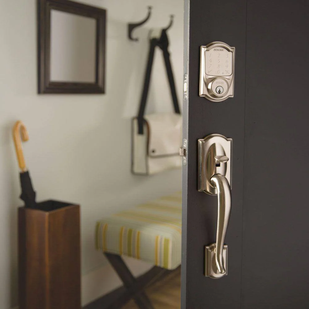 Schlage Camelot Satin Nickel Sense Smart Door Lock - Image 5