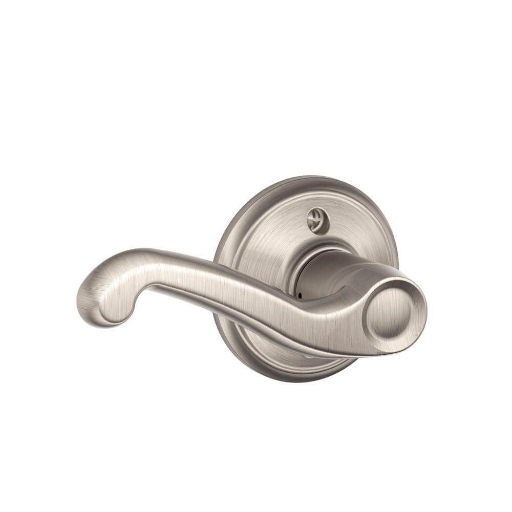 Schlage Camelot Satin Nickel Sense Smart Door Lock with Right-Handed Flair Lever Handleset - Image 4