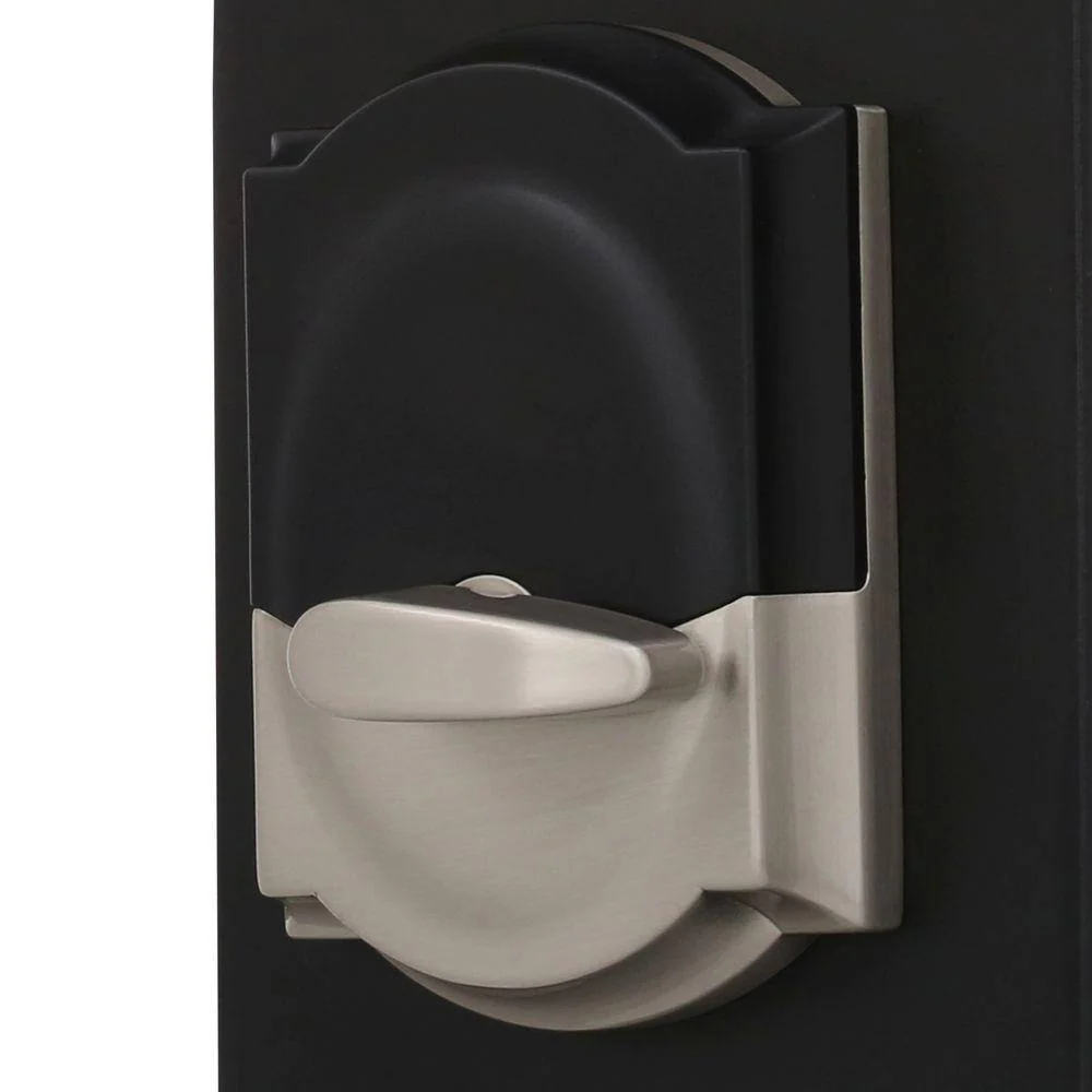 Schlage Camelot Satin Nickel Touch Electronic Door Lock Deadbolt with Georgian Knob - Image 5