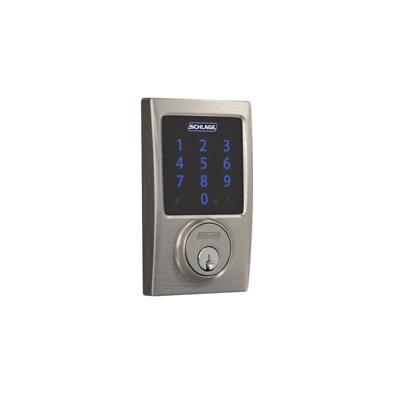 Schlage Century Matte Black Connect Smart Door Lock with Alarm - Image 2