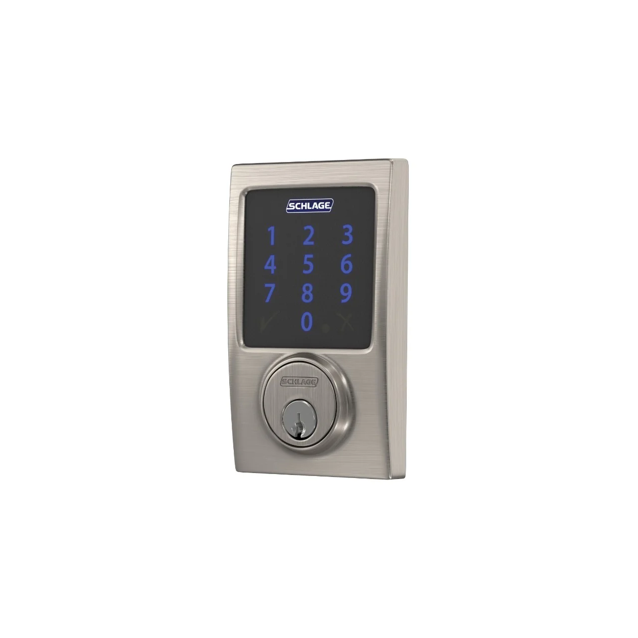 Schlage Century Satin Nickel Connect Smart Door Lock with Alarm, Z-Wave Plus - Image 4
