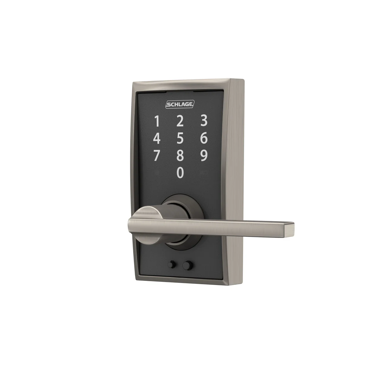 Schlage Century Touch Electronic Door Lock Deadbolt and Latitude Lever, Matte Black - Image 4