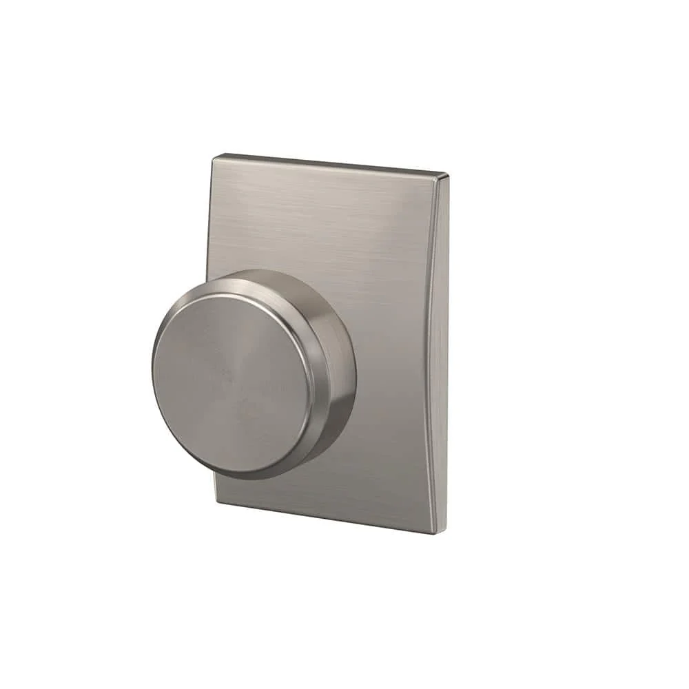 Schlage Custom Bowery Satin Nickel Century Trim Combined Interior Door Knob - Image 3