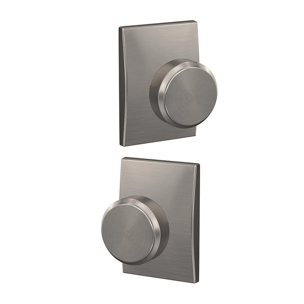Schlage Custom Bowery Satin Nickel Century Trim Combined Interior Door Knob - Image 4