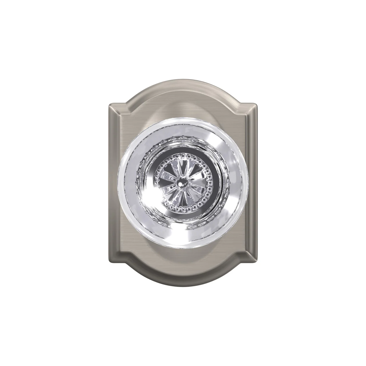 Schlage Custom Hobson Aged Bronze with Camelot Trim Combined Interior Glass Door Knob - Image 3