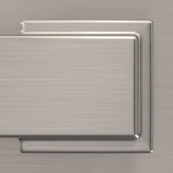 Schlage Custom Wakefield Satin Nickel Single Cylinder Door Handleset with Alexandria Glass Door Knob and Alden Trim - Image 3