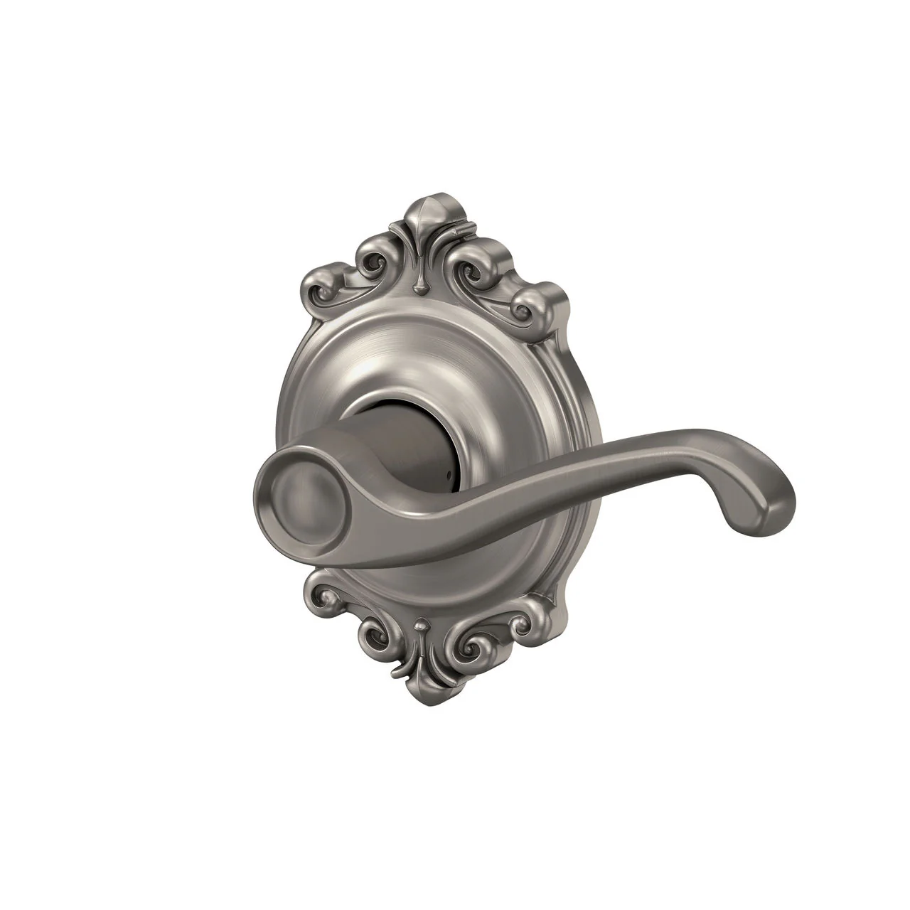 Schlage Flair Aged Bronze Passage Hall/Closet Door Lever with Brookshire Trim - Image 2