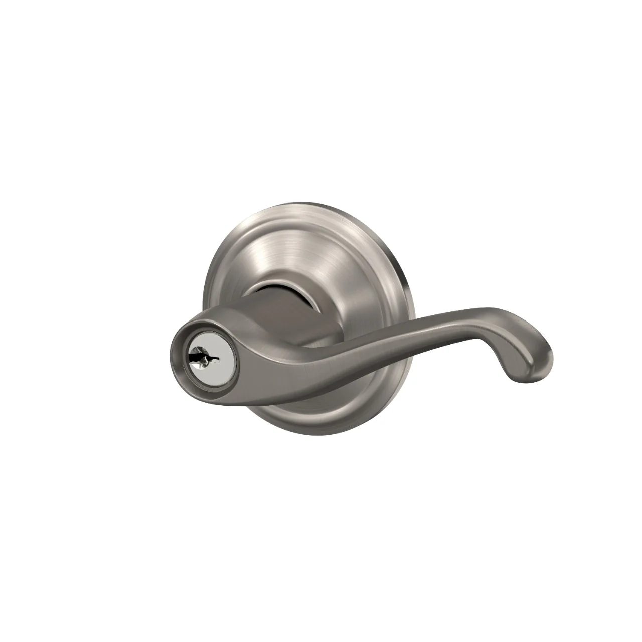 Schlage Flair Keyed Entry Door Lever – Aged Bronze - Image 3
