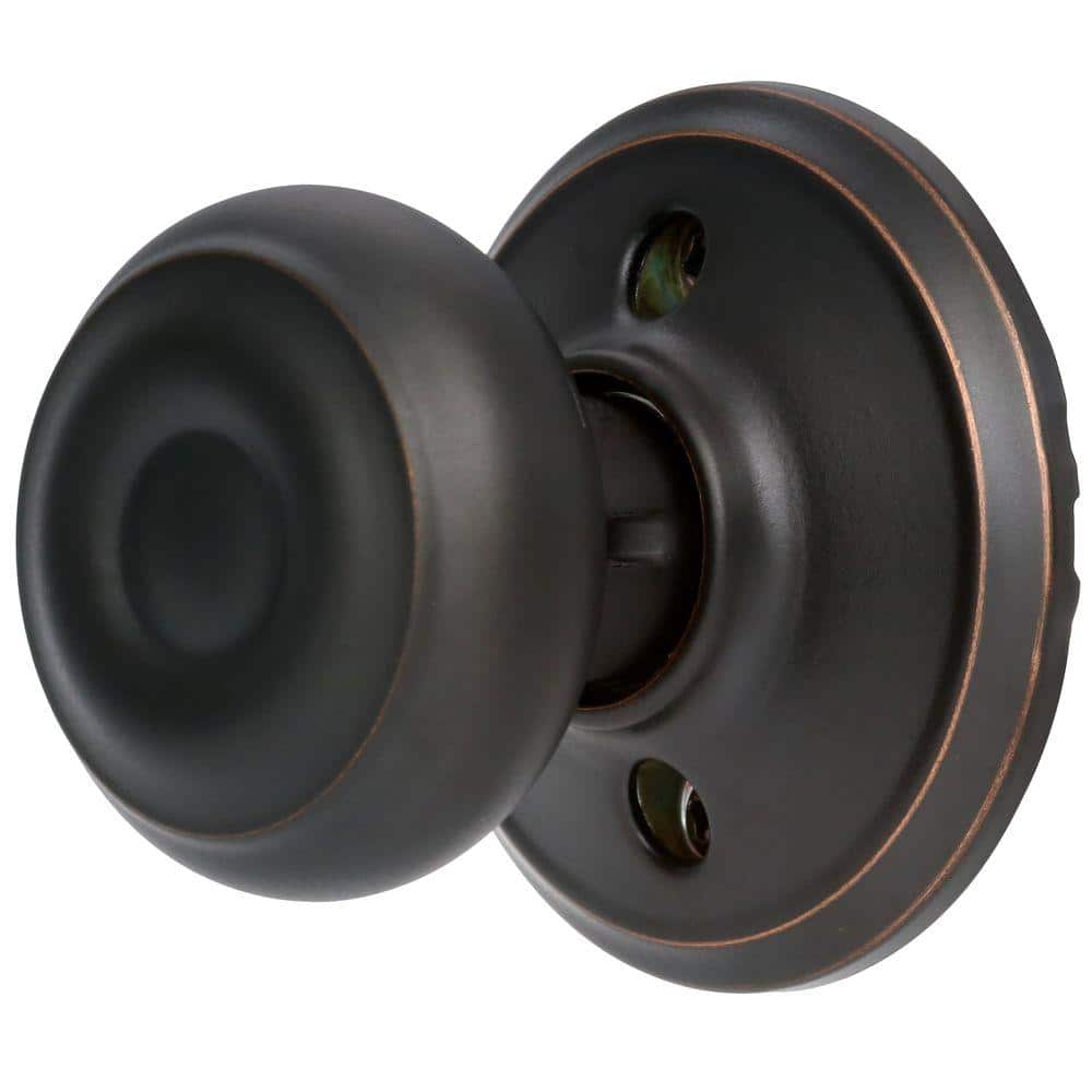Schlage Georgian Aged Bronze Dummy Door Knob - Image 3