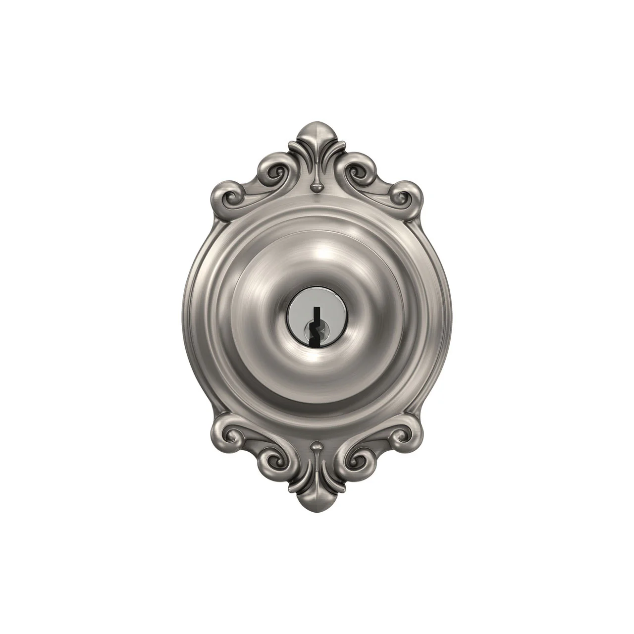Schlage Georgian Aged Bronze Keyed Entry Door Knob with Brookshire Trim - Image 3