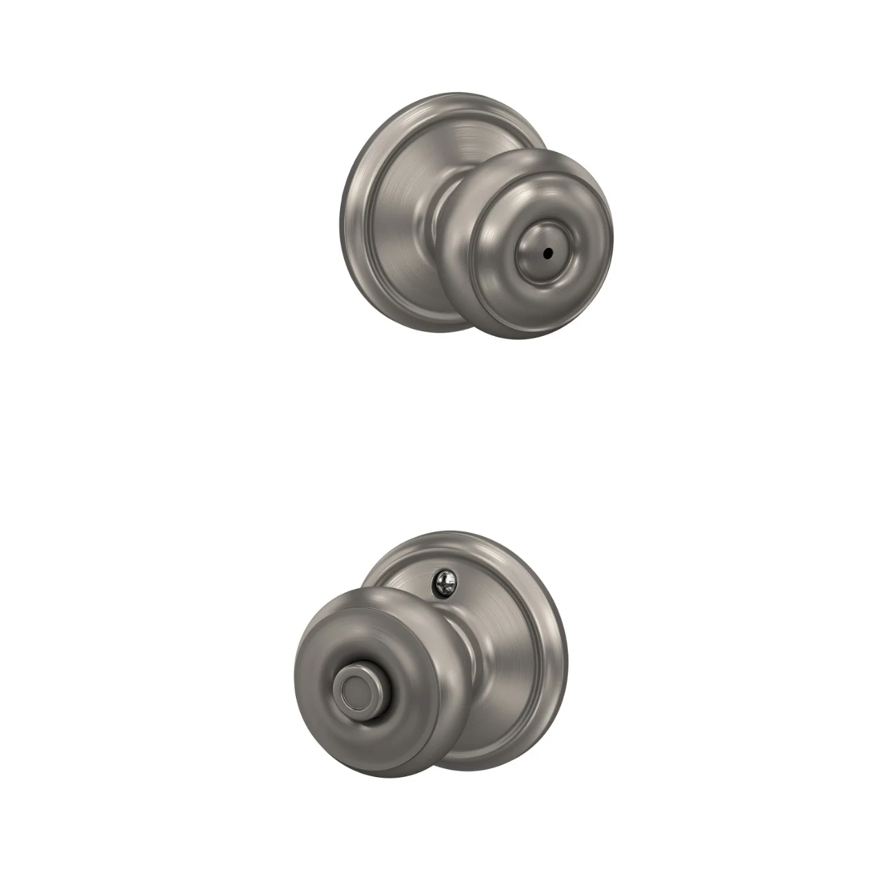 Schlage Georgian Aged Bronze Privacy Bed/Bath Door Knob - Image 5