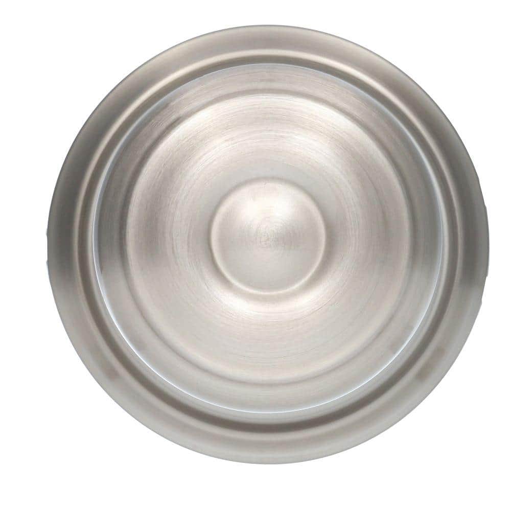 Schlage Georgian Satin Nickel Dummy Door Knob, Round Backplate - Image 2