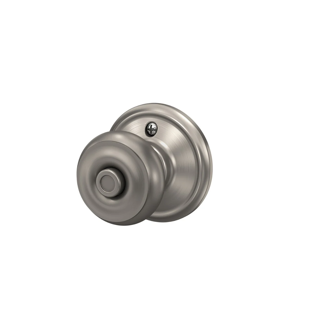 Schlage Georgian Satin Nickel Privacy Bed/Bath Door Knob - Image 3
