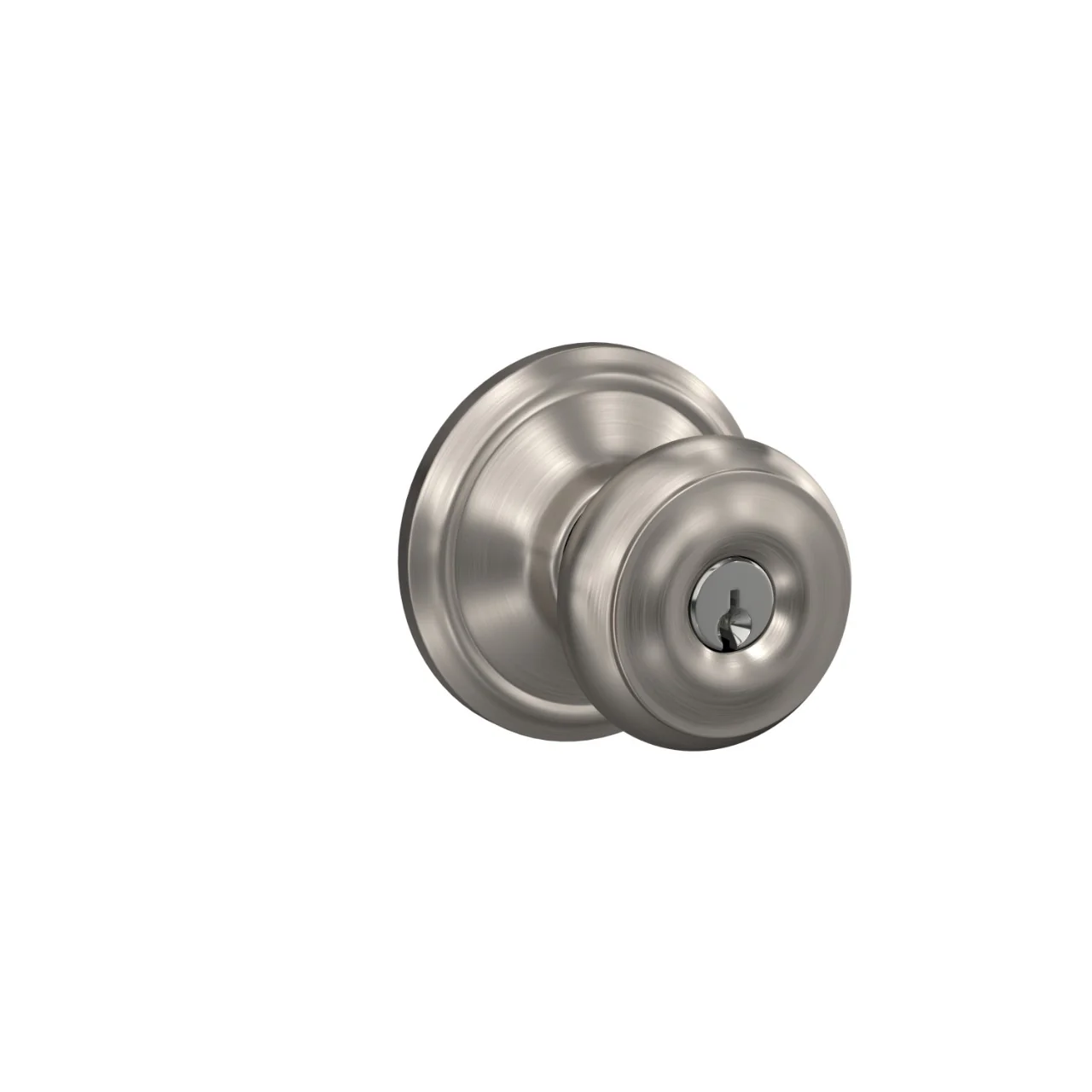 Schlage Georgian Series Aged Bronze Keyed Entry Door Knob/Handleset