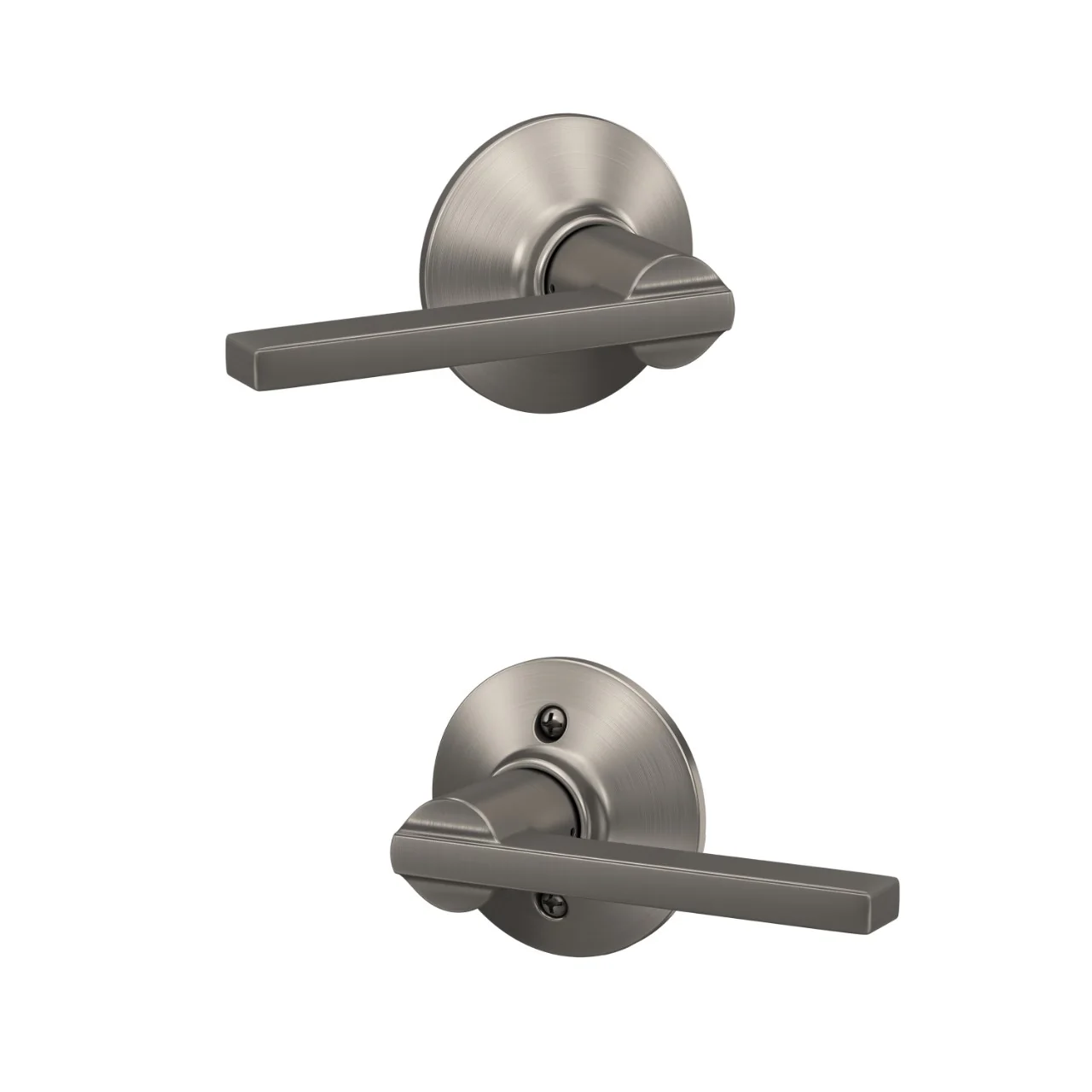 Schlage Latitude Matte Black Passage Hall/Closet Door Lever - Image 4