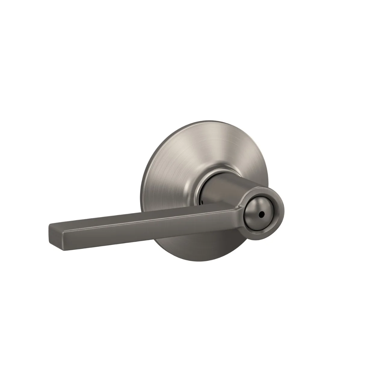 Schlage Latitude Matte Black Privacy Bed/Bath Door Lever