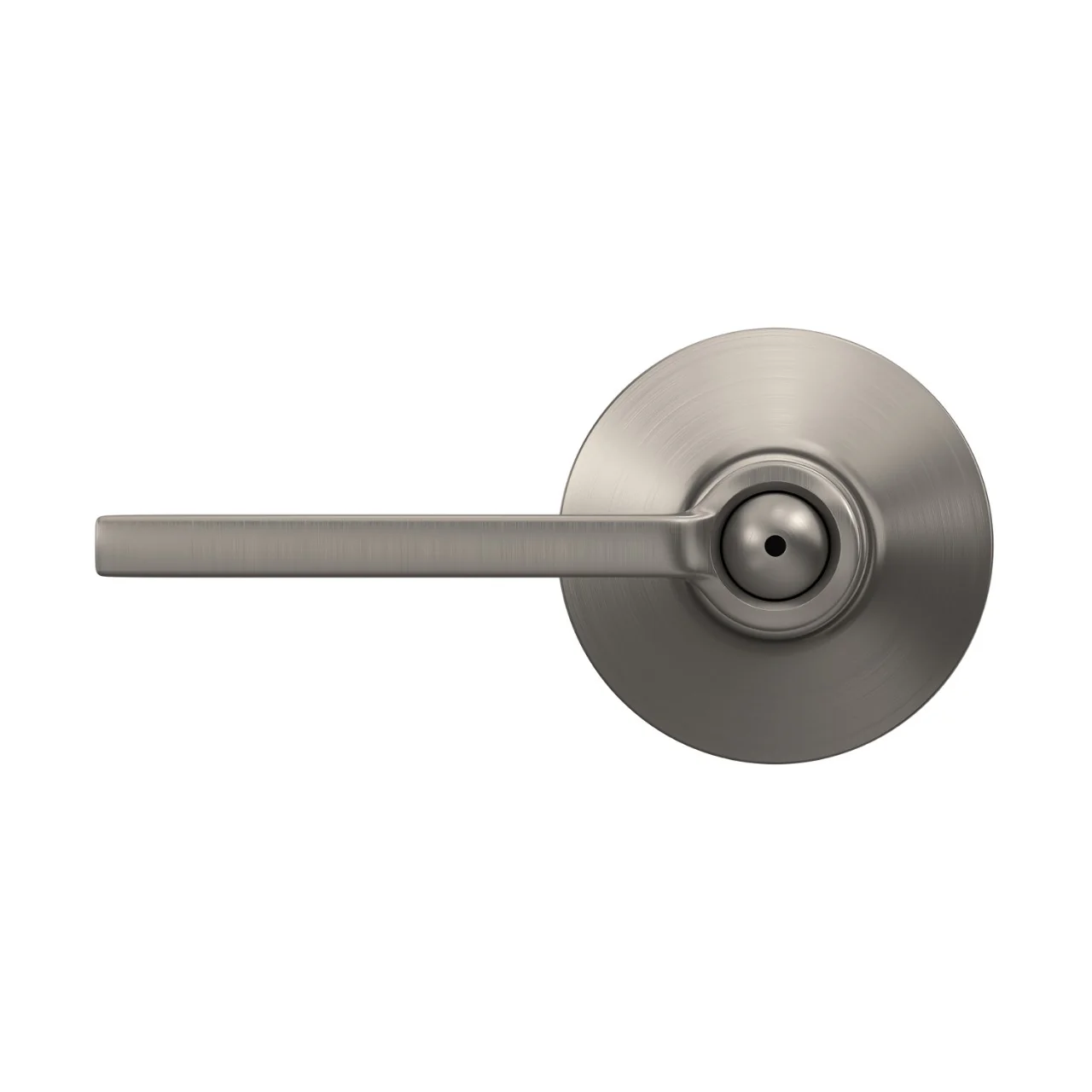 Schlage Latitude Matte Black Privacy Bed/Bath Door Lever - Image 2