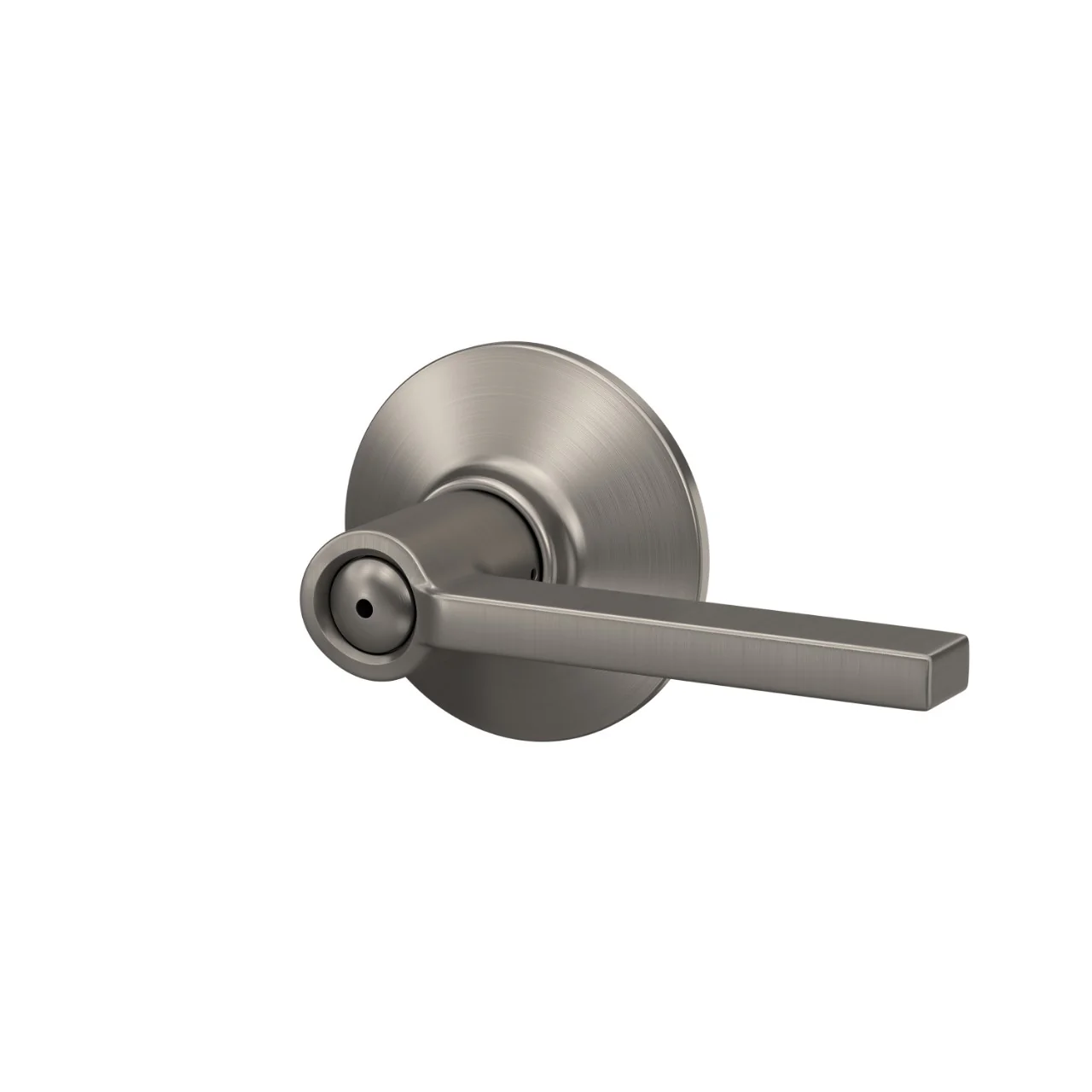 Schlage Latitude Matte Black Privacy Bed/Bath Door Lever - Image 3