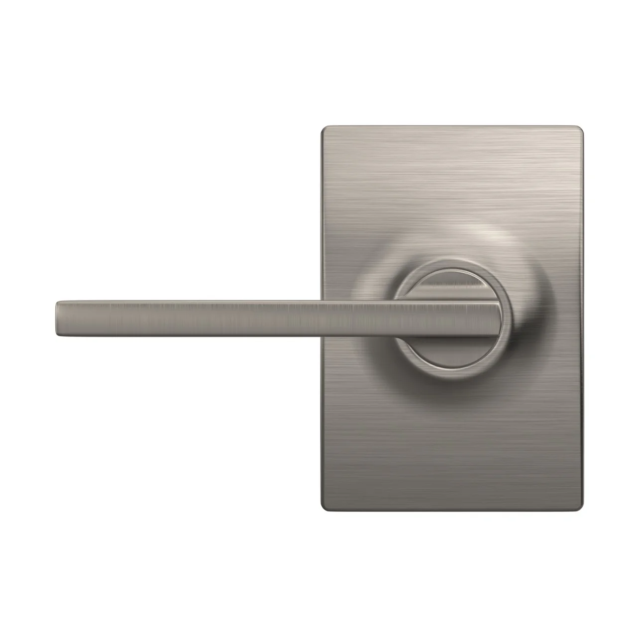Schlage Latitude Satin Nickel Passage Hall/Closet Door Lever with Century Trim - Image 2