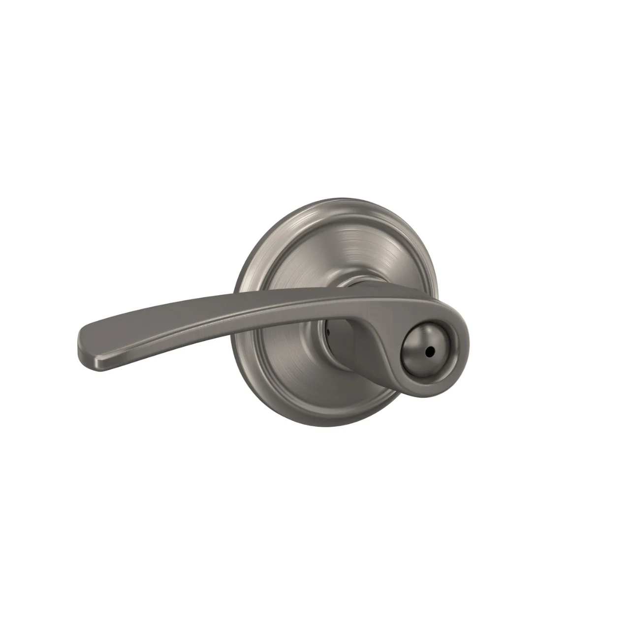 Schlage Merano Satin Nickel Privacy Bed/Bath Door Lever - Image 2