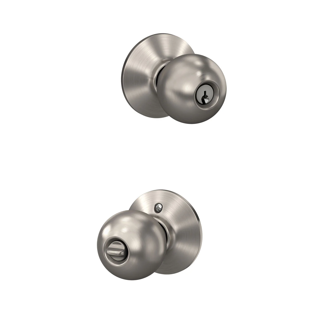 Schlage Orbit Satin Chrome Commercial Keyed Entry Door Knob - Image 4