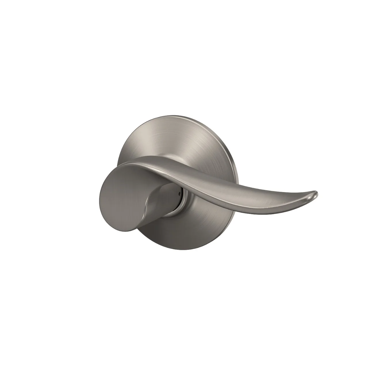 Schlage Sacramento Passage Door Lever, Satin Nickel – Hall/Closet - Image 3