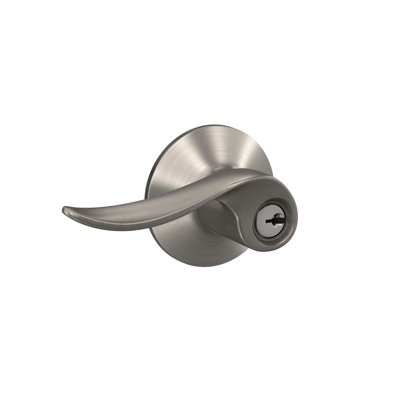 Schlage Sacramento Satin Nickel Keyed Entry Door Lever