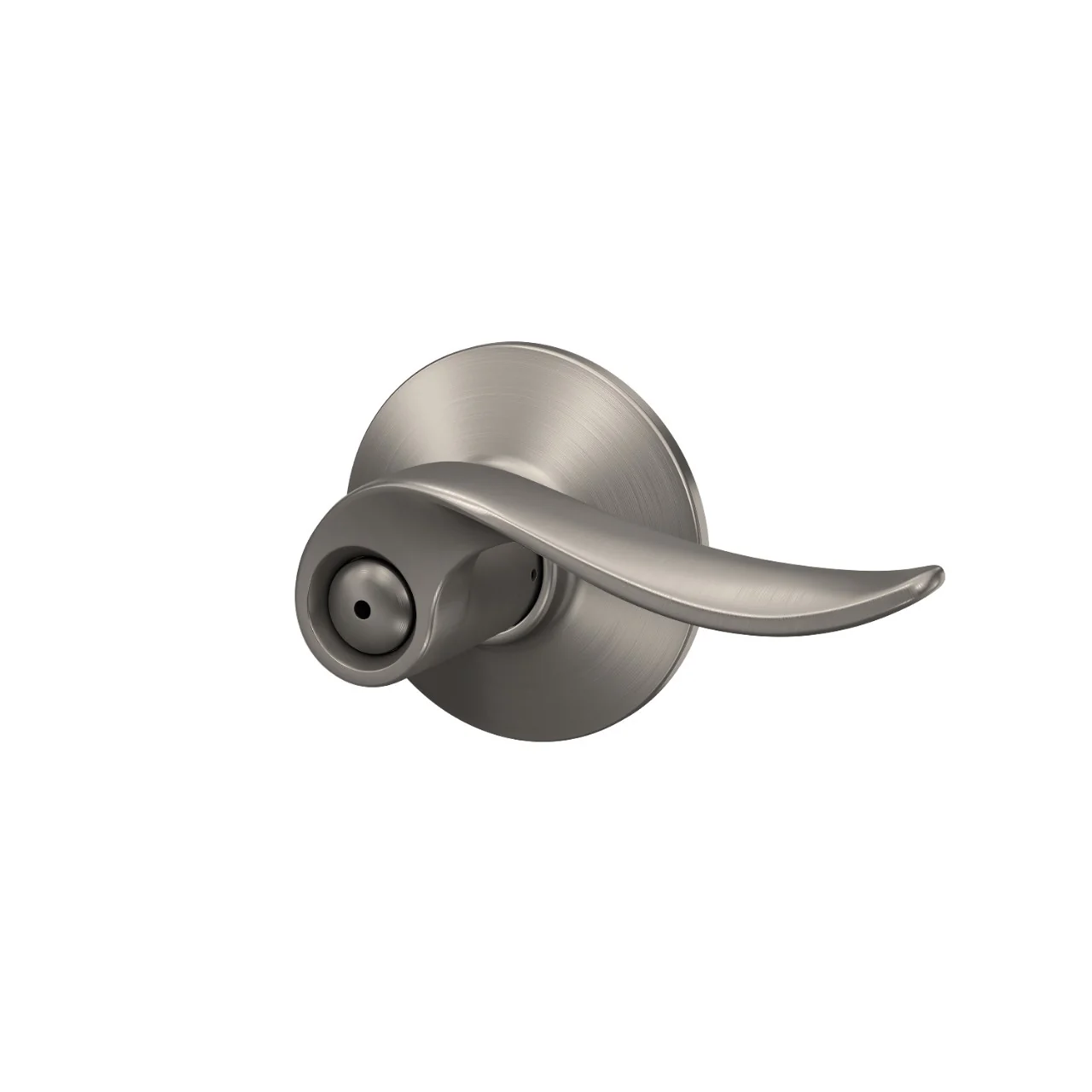 Schlage Sacramento Satin Nickel Privacy Door Lever - Image 3