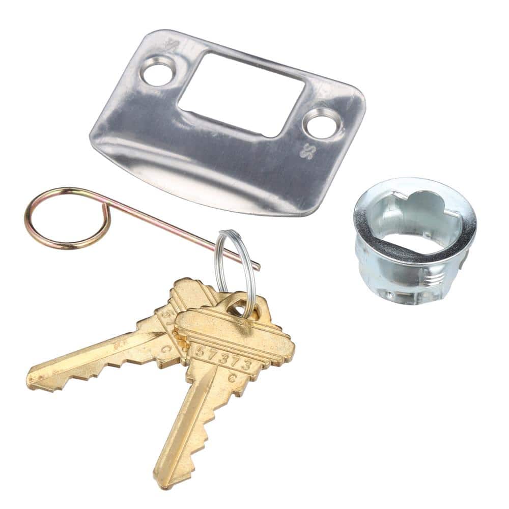 Schlage Satin Chrome Single Cylinder Deadbolt with Bell Entry Door Knob Combo Pack - Image 5