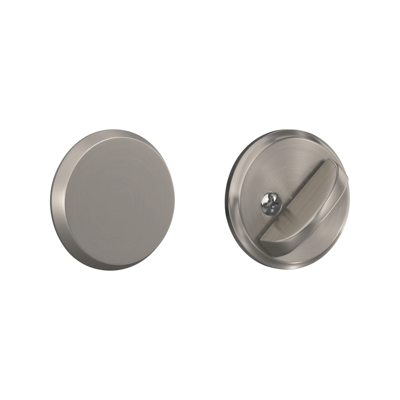 Schlage Satin Nickel Thumbturn Deadbolt with Exterior Plate