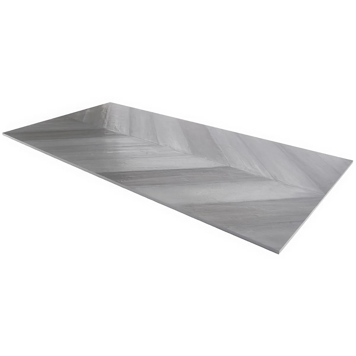 Sculpt Gray Chevron 24x48 Natural Porcelain Tile - Image 7