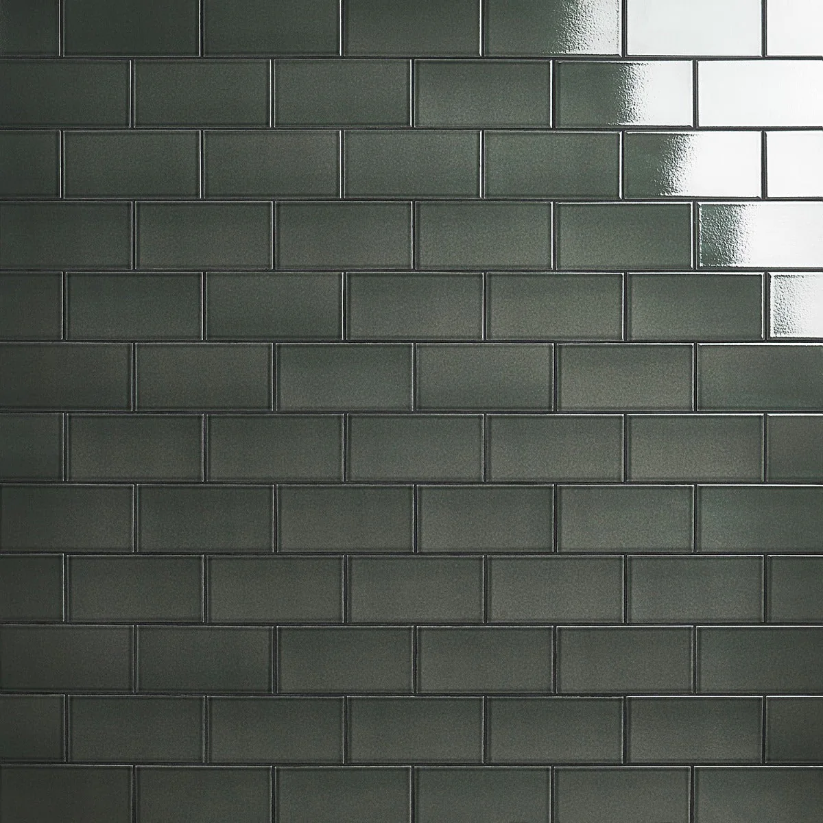Seaside Ash Gray Crackled Glossy Ceramic Tile - 4x8 - Image 3