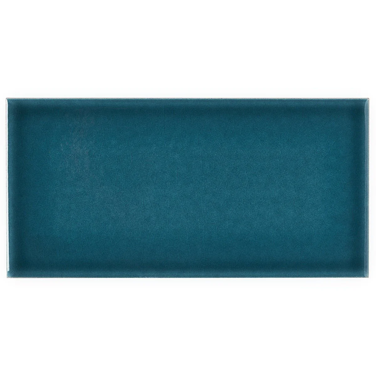 Seaside Marine Blue Crackled Glossy Ceramic Tile - 4x8 Inch - Image 6