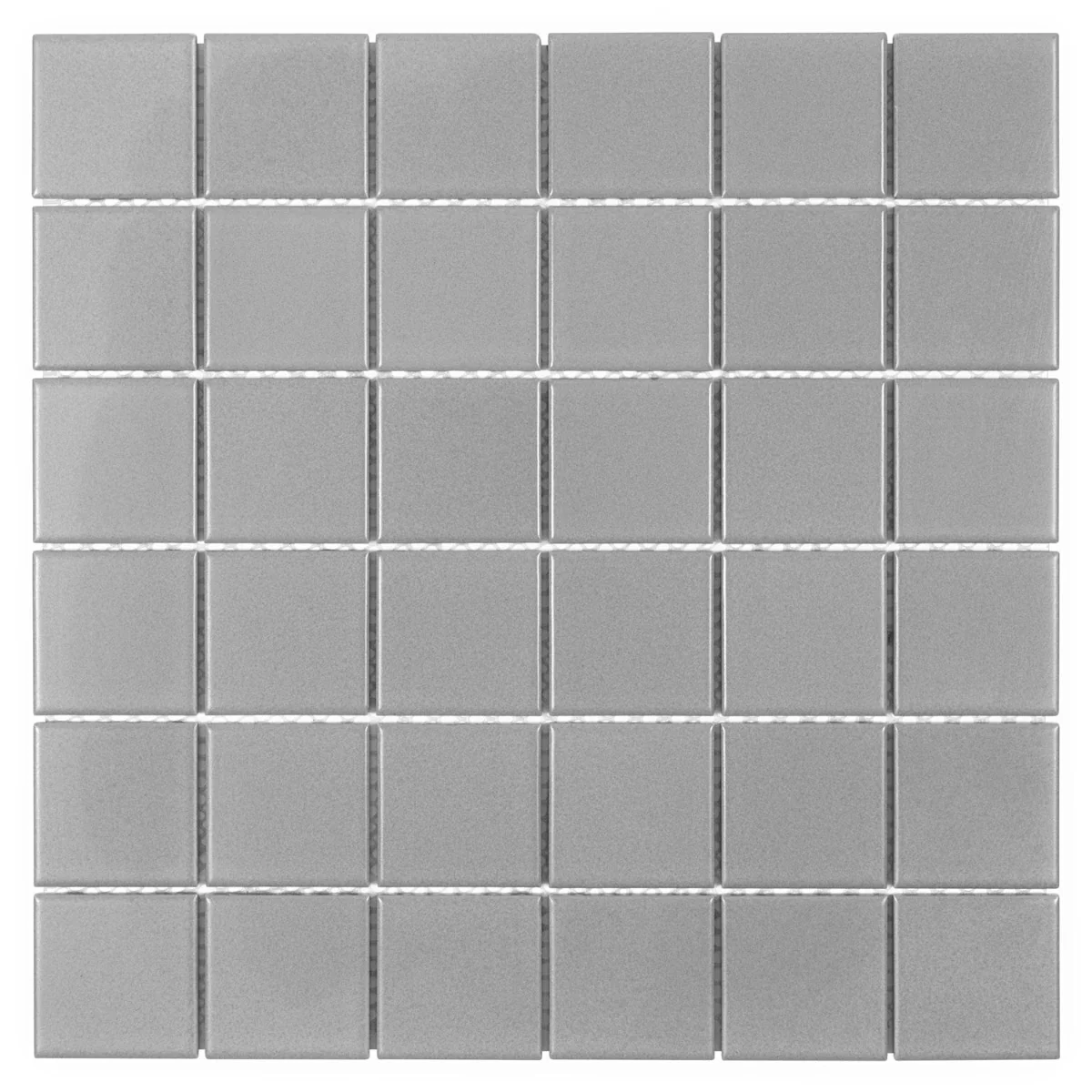 Serenity Dark Gray 2x2 Matte Porcelain Mosaic Tile - Lux Tile - Image 2