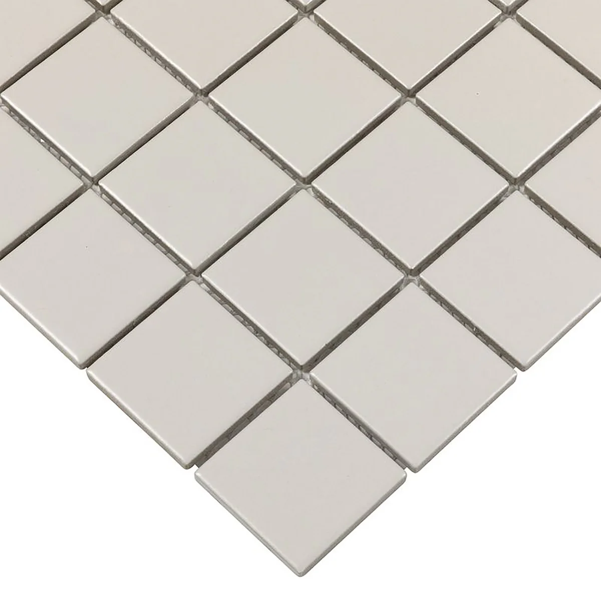 Serenity Pearl Beige 2x2 Matte Porcelain Mosaic Tile - Lux Tile - Image 4