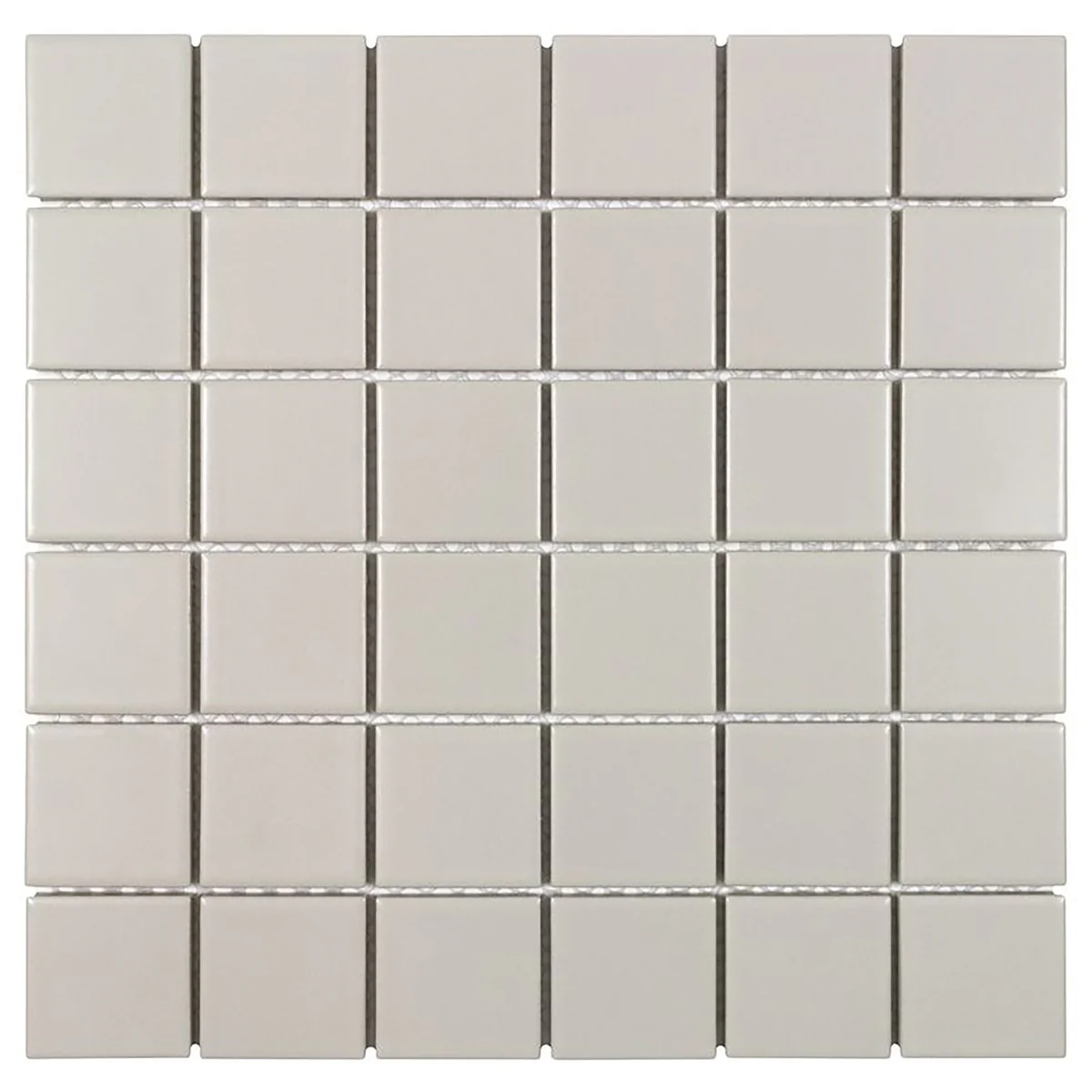 Serenity Taupe Gray 2x2 Matte Porcelain Mosaic Tile - Lux Tile