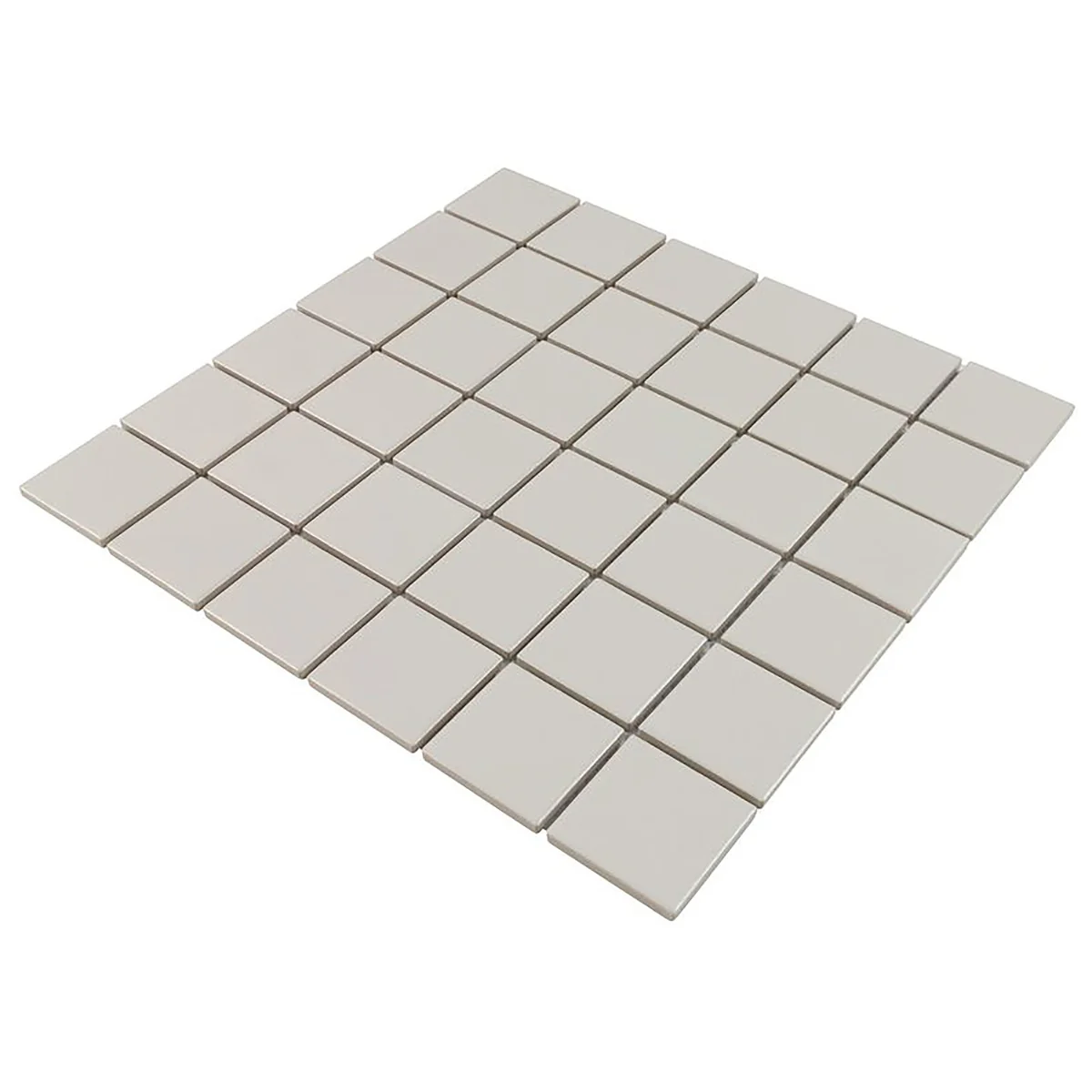 Serenity Taupe Gray 2x2 Matte Porcelain Mosaic Tile - Lux Tile - Image 2