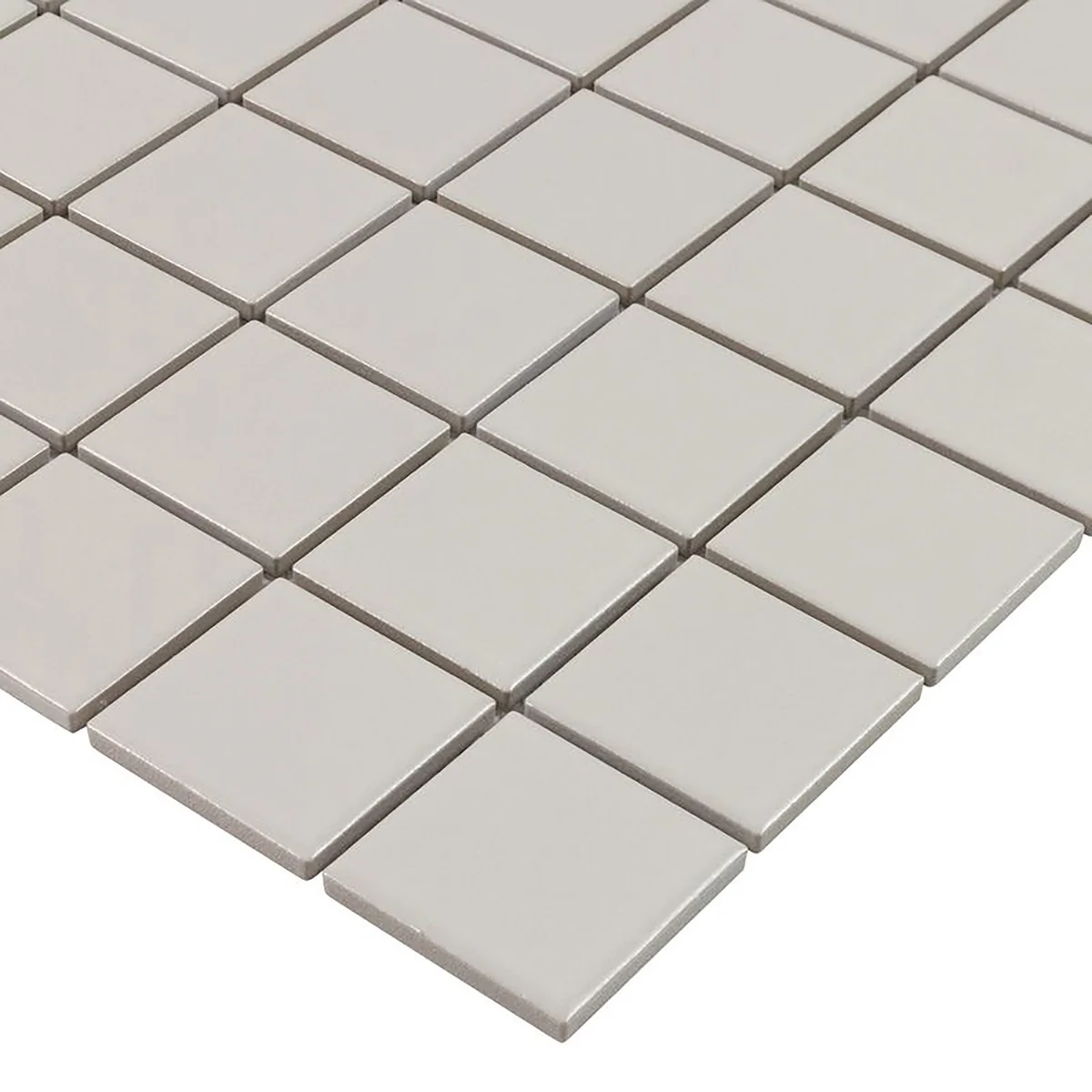 Serenity Taupe Gray 2x2 Matte Porcelain Mosaic Tile - Lux Tile - Image 3