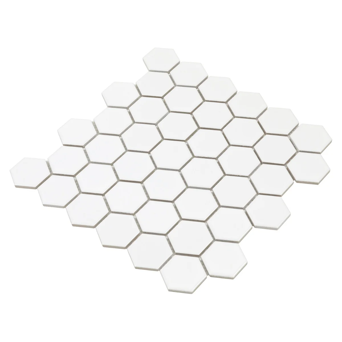 Serenity White 2" Hexagon Matte Porcelain Mosaic Tile by Lux Tile - Image 5