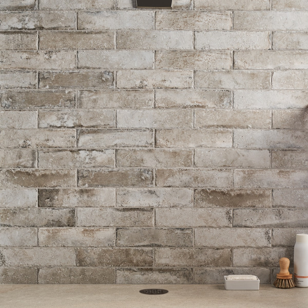 Seville Efeso Gray 3x12 Porcelain Subway Tile - Travertine Look - Image 2