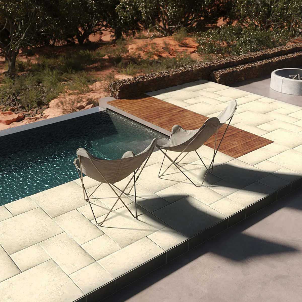 Seville Pergamo Beige 24x24 Matte Porcelain Tile - Travertine Look - Image 4