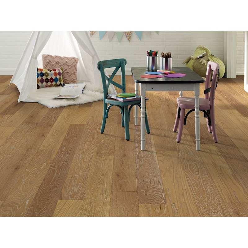 Shaw Utmost 7.5" Wide Wire Brushed Engineered White Oak Flooring, Low Gloss – 1/2" Thick, Micro‑Beveled Edges – Sold by Carton (27.2 sq ft/carton) - Image 4
